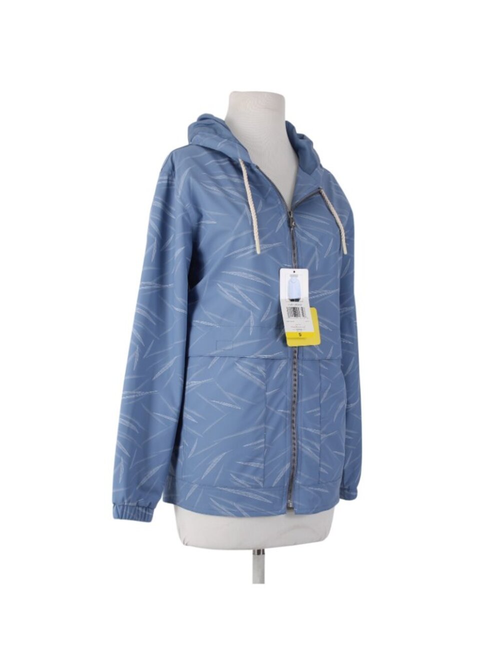 Weatherproof Jacket Sz S Blue Light Blue Hooded 100% Polyumethane Jacket - Picture 5 of 12